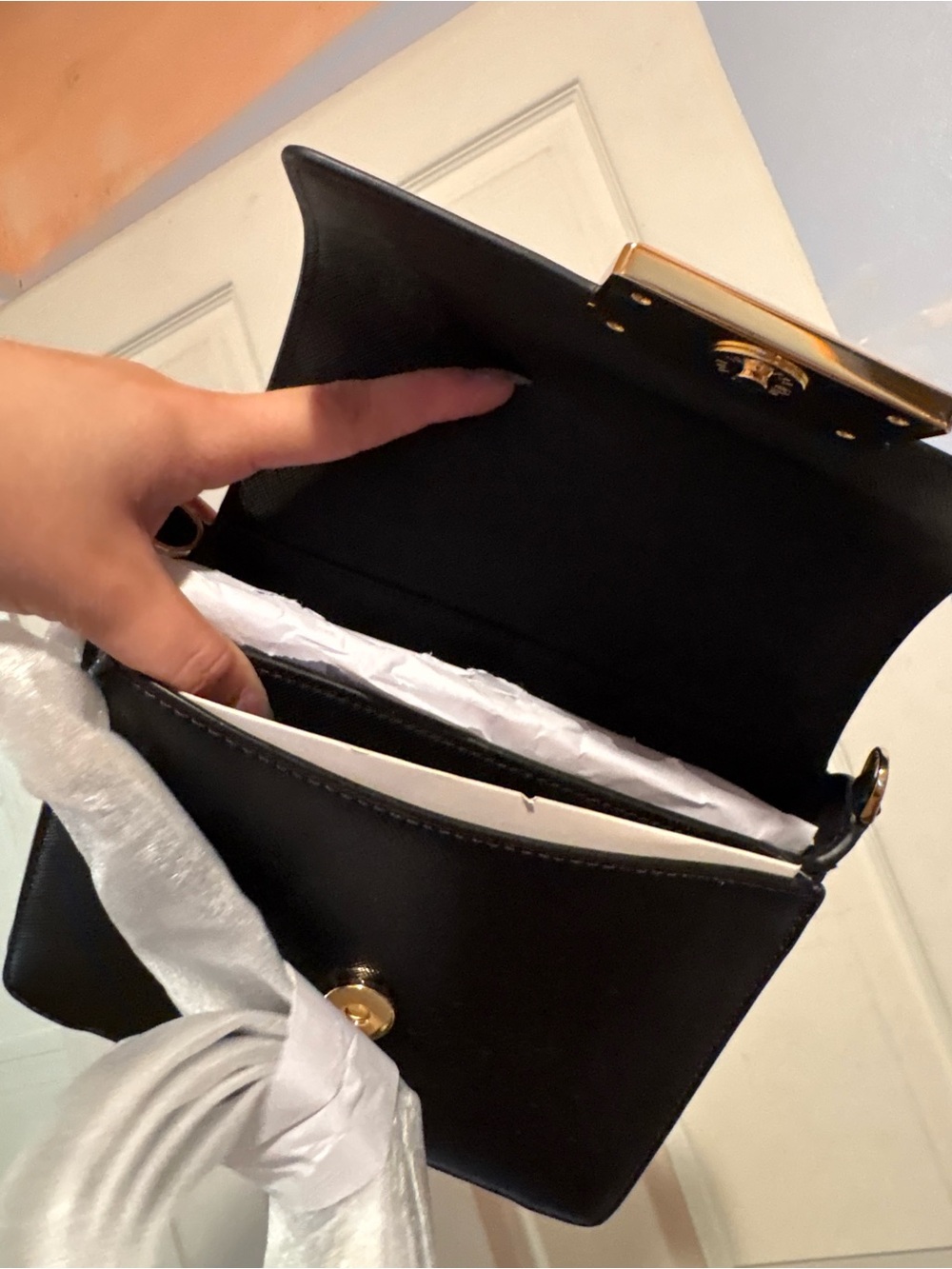 Kate Spade Reagan Black Top Handle Crossbody Purse New - Picture 7 of 8